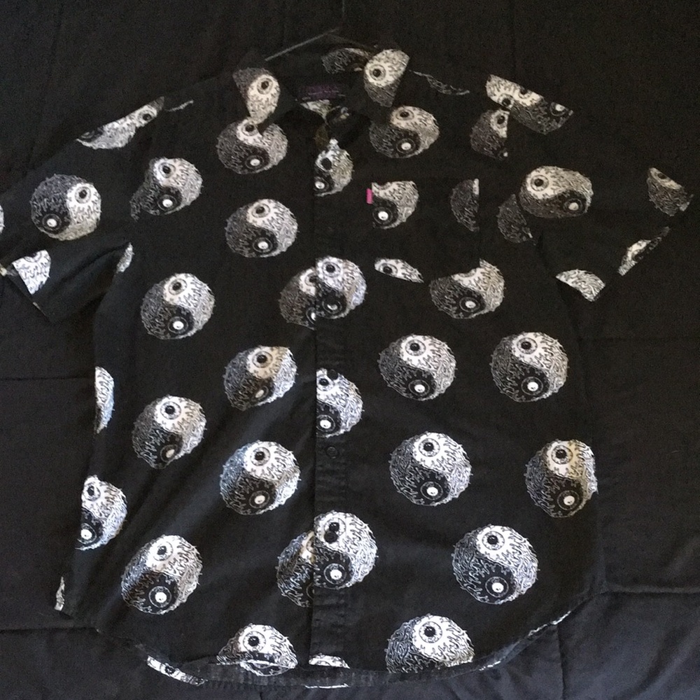 Mishka yin/yang button up